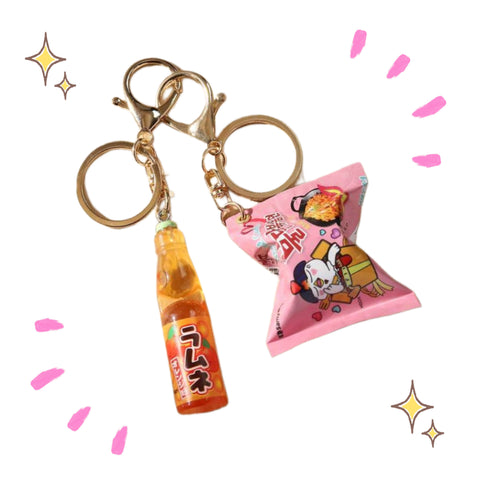 Mini Food Keychains (Random Set of 3)