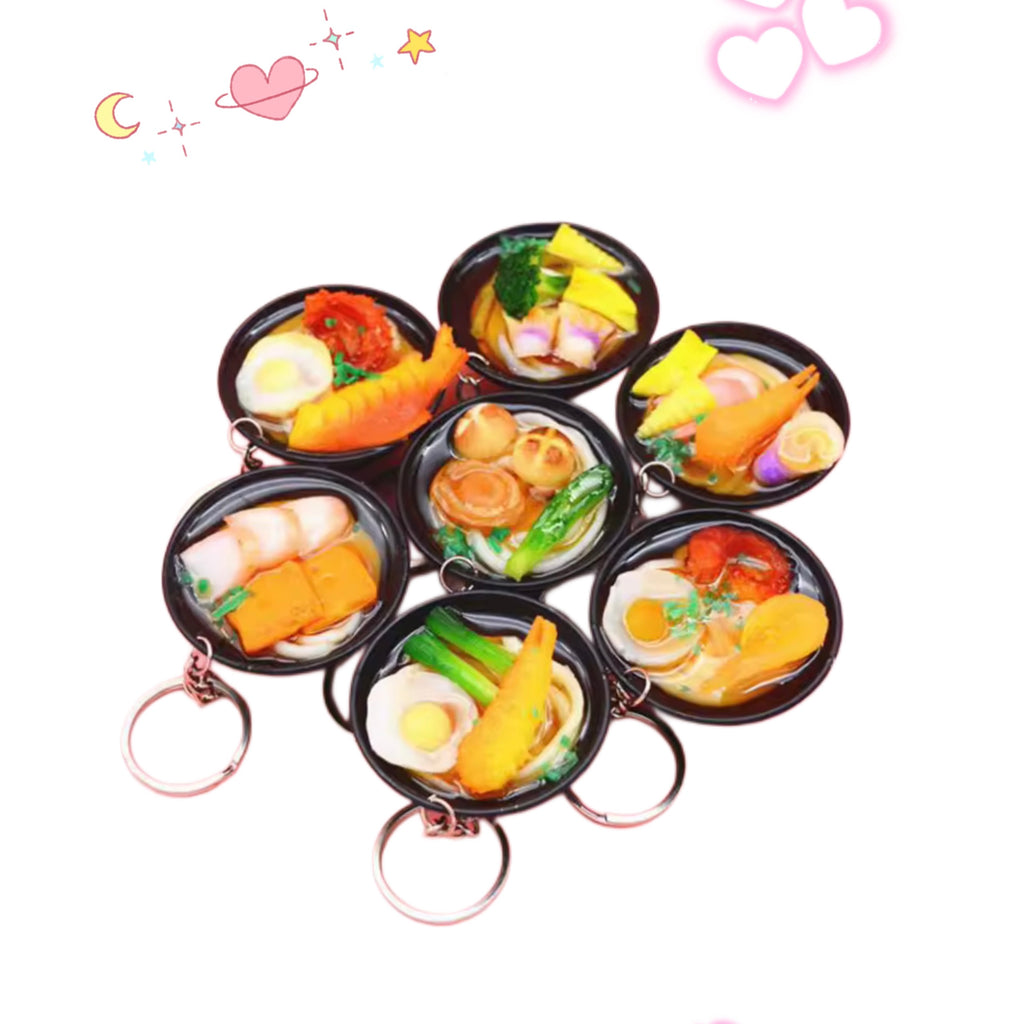 Mini Food Keychains (Random Set of 3)